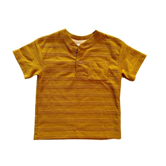 Baby Mustard Yellow Button-Up Shirt | Joe Fresh - Picture 1 of 3